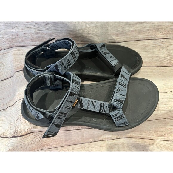 Teva Men's Hurricane XLT2 Strappy Hiking Sandals, Gray & Black Used Pick Size 11 - Picture 3 of 7